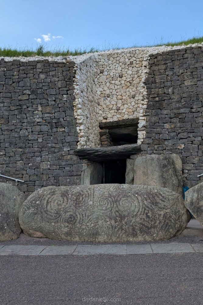 New Grange in Bru Na Boinne on our way to the Ring of Gullion area. Ireland Itinerary with Kids
